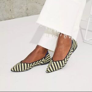 Rothy’s The Point II in Neon Nights Size 6.5 RARE Preppy beachcore Nautical